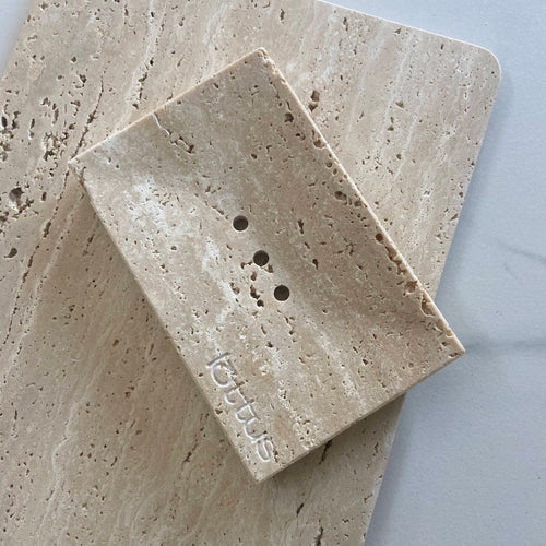 Travertine Stone Soap Dish - lōttus